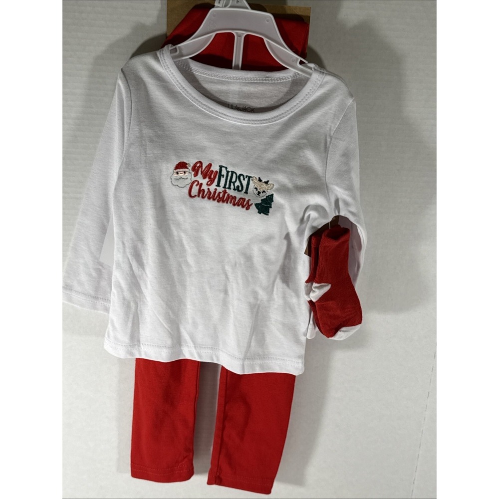 Lila &‎ Jack Sz 18-24 Months My First Christmas Outfit 4 Pc Set